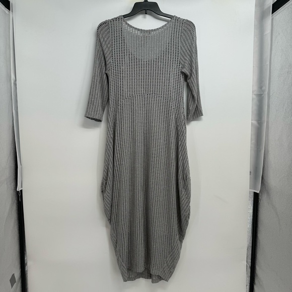 ALEMBIKA Lagenlook Maxi Dress Size 1 Gray - Picture 3 of 16